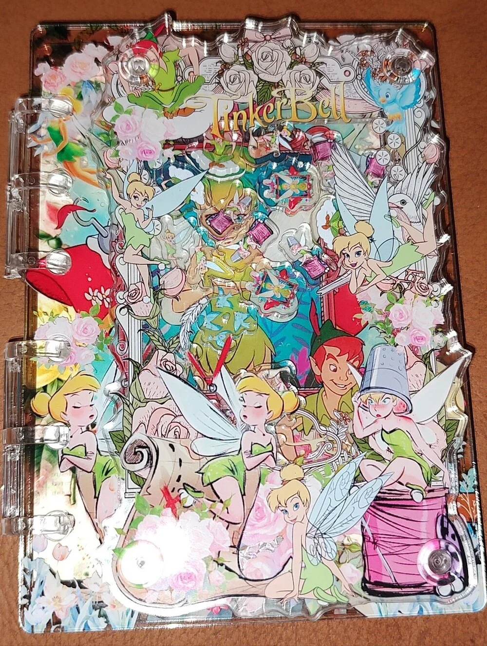 New! A7 Size Tinkerbell Shaker Notebook With Paper